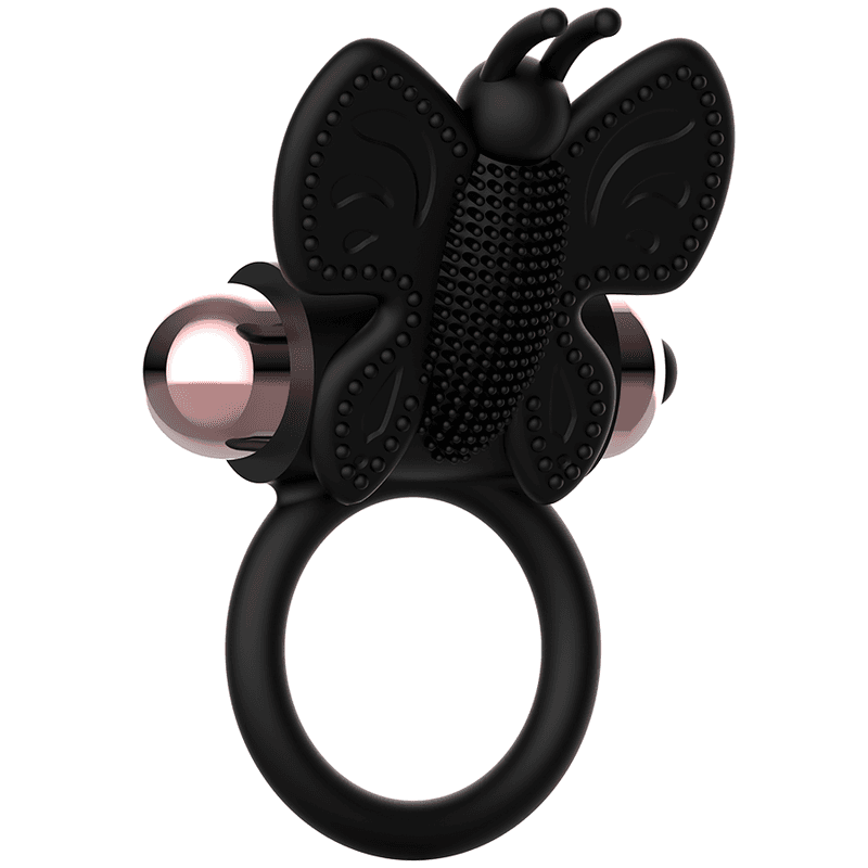 COQUETTE CHIC DESIRE - COCK RING BUTTERFLY WITH VIBRATOR BLACK/ GOLD 3