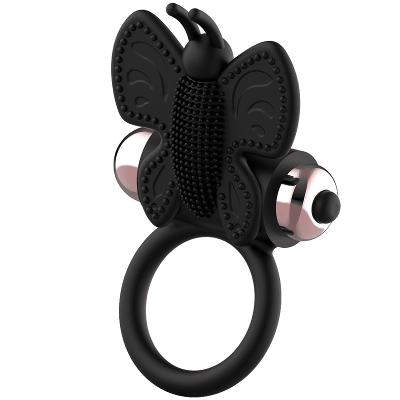 COQUETTE CHIC DESIRE - COCK RING BUTTERFLY WITH VIBRATOR BLACK/ GOLD 5
