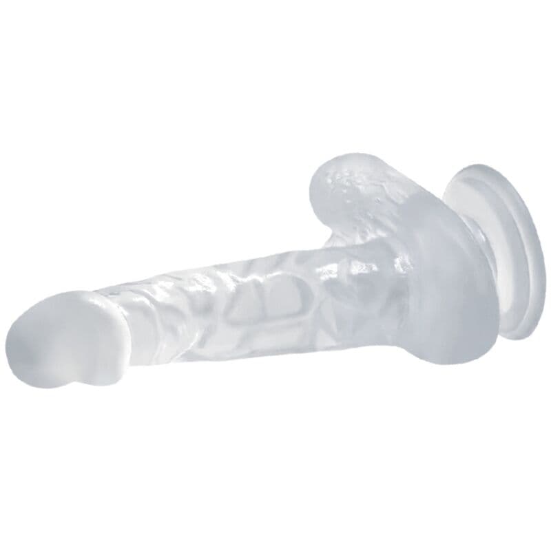 BAILE - REALISTIC DILDO WITH SUCTION CUP AND TESTICLES 16.7 CM TRANSPARENT 3