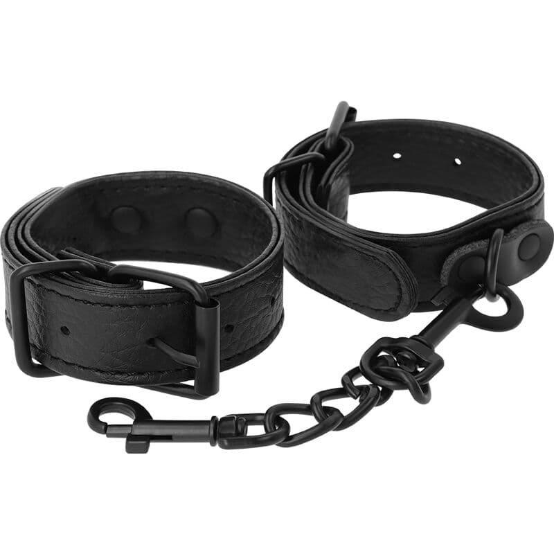 DARKNESS - WIDE THIN TEXTURED HANDCUFFS 2
