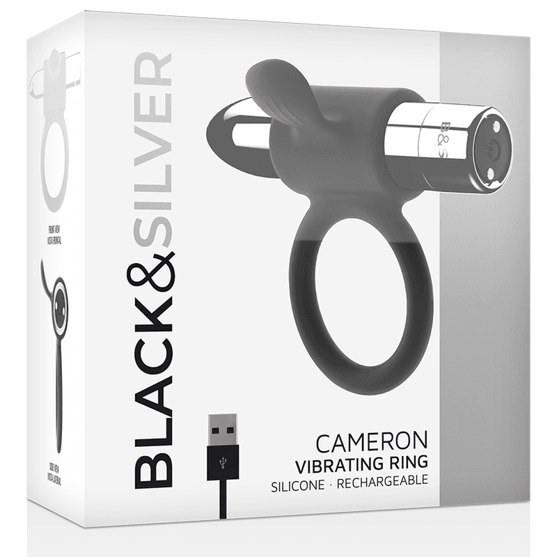 BLACK&SILVER - CAMERON RECHARGEABLE RING SILVER 5