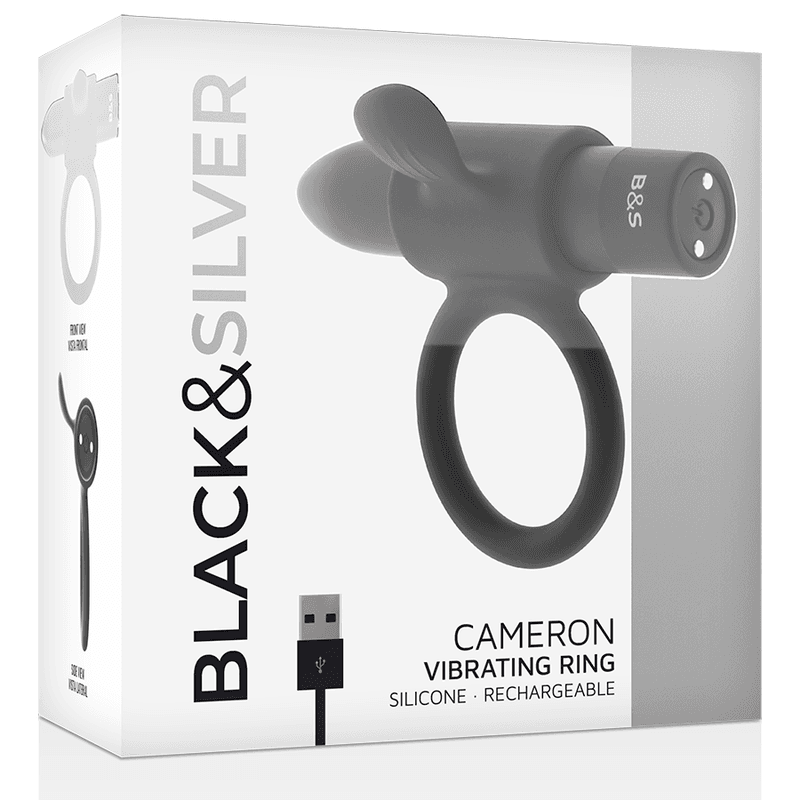 BLACK&SILVER - CAMERON BLACK RECHARGEABLE RING 5