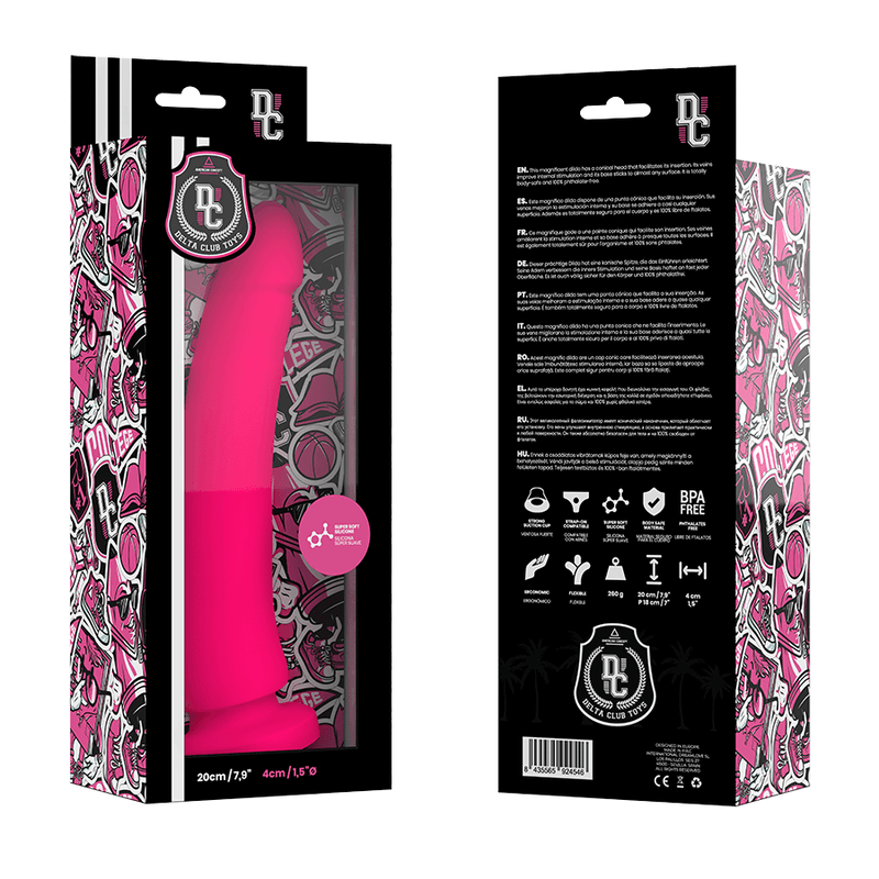 DELTA CLUB - TOYS PINK DILDO MEDICAL SILICONE 20 CM -O- 4 CM 5