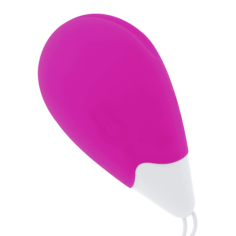 OHMAMA - TEXTURED VIBRATING EGG 10 MODES PURPLE AND WHITE 3